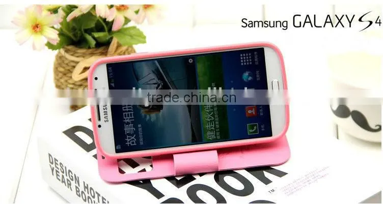Green PU leather case for Samsung mobile phone