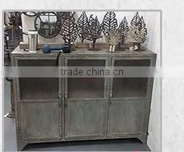 Movable Industrial Vintage Galvanized Metal Standing Coat Rack