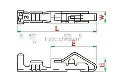 Cable crimping terminal for car