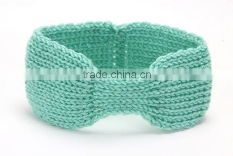 Hot-sales baby crochet headband headwraps children knitted headbands for hair accessories kids headwear