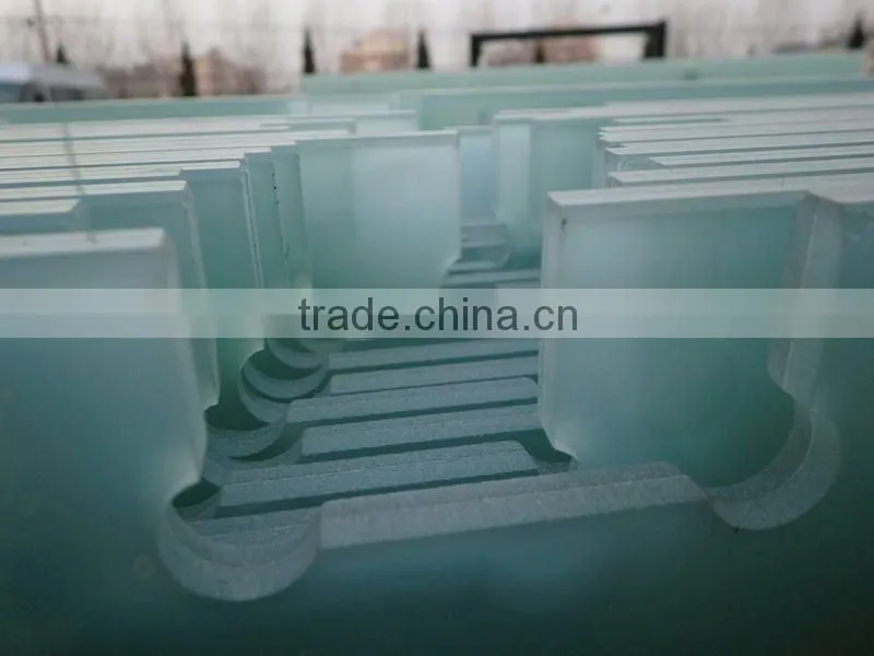 Sand-blasted glass for glass splashbacks(ASNZS2208 EN12150)