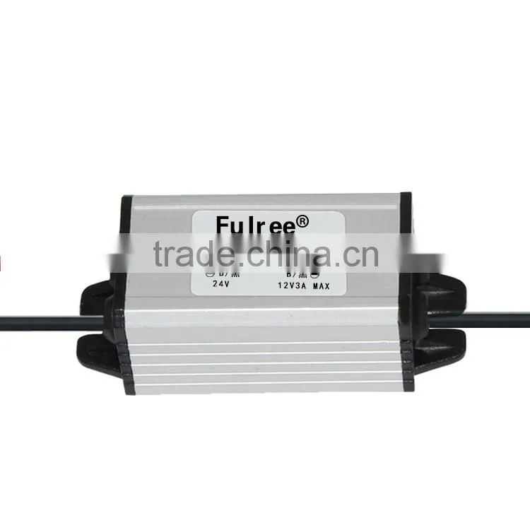 dc-dc step down converter 24v to 12v3a car power supply buck module, 12v power supply module