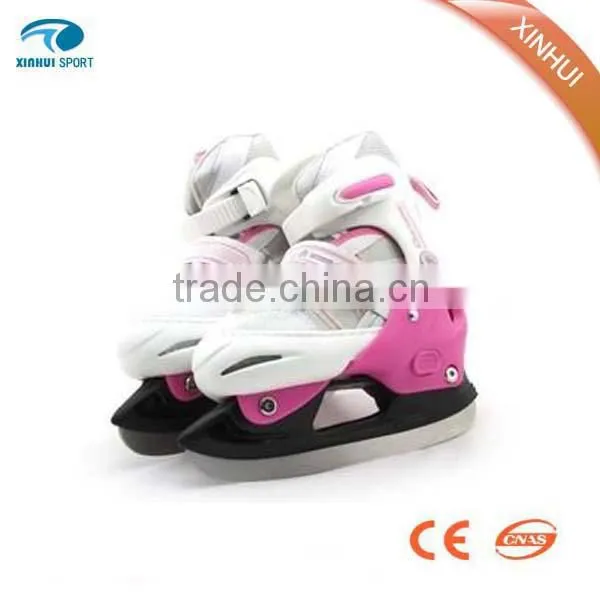 New style, Adjustable blue & pink Ice Skate Shoes for kids,ice hockey Skates Roller, Hot Sales Ice Hockey Skating Shoes