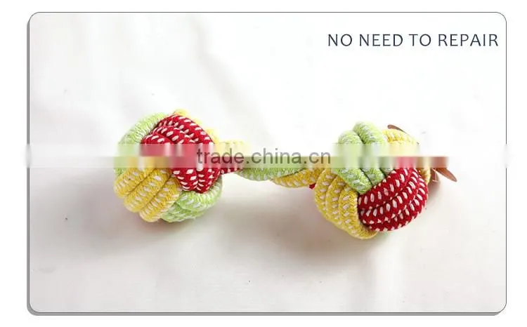 small-size rope toy for pet dog with cotton knot directly provide