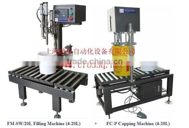 Filling Capping Machine FM-SW/20L + FC-P (4-20L barrel)