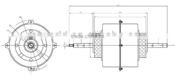 Window-type air conditioner motor