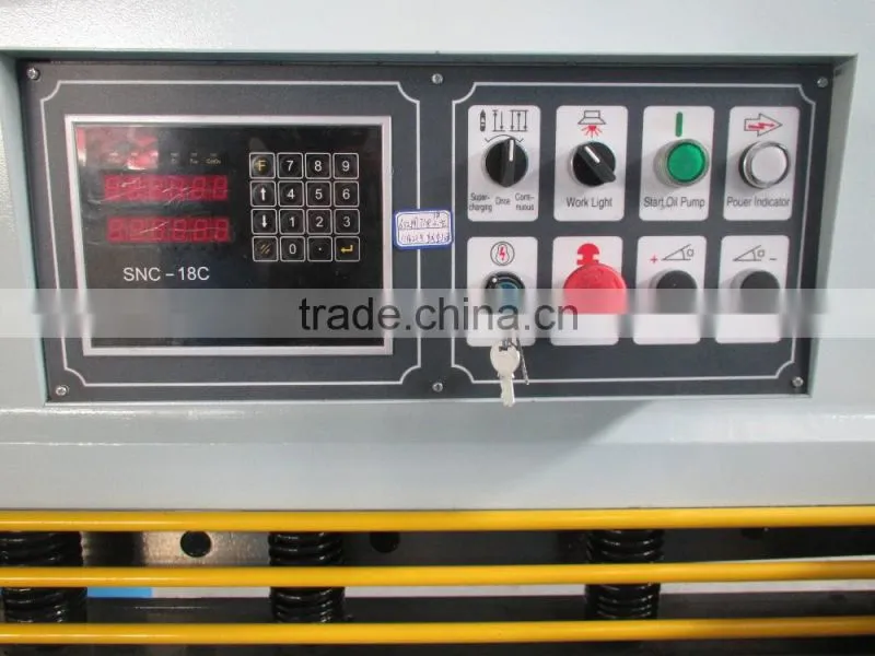 KRRASS Back metal safe fence with CE standards 6mm stainless steel shearing machine aluminium sheet 3 metres cutting machine