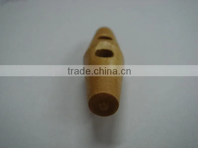 2014 fashion natural wooden button 2 holes wood horn button