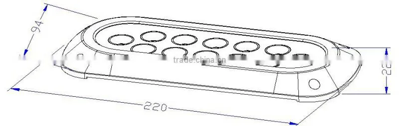 36W stainless steel boat yacht underwater LED RGB lights marine