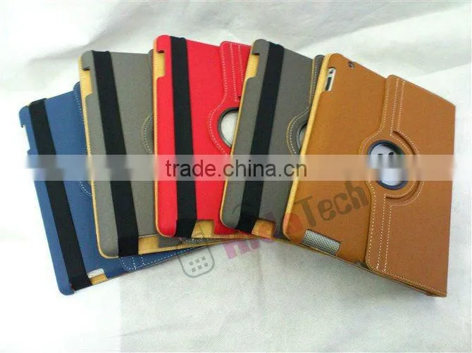 for apple ipad 3 case,Leather Case High quality with stand,leather cover case