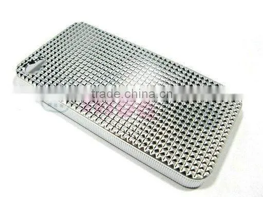 case for apple iphone4 4g, Plastic Crystal Case Diamond Metal Color for iphone4,for iphone 4 accessories
