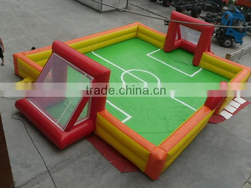 Outdoor Durable Inflatable Soccer Field for kids inflatable football game