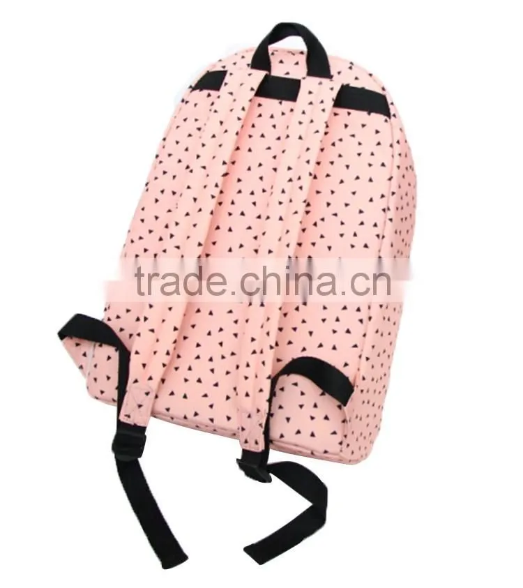 High quality polyester sport travel laptop girls school backpack bag