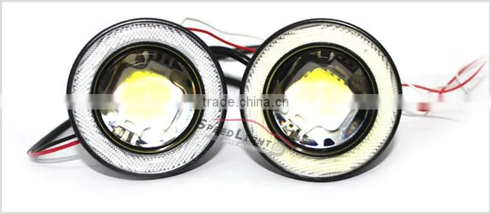 New Arrival Multi-fonction 30W 2.5 3.0 3.5 Inch LED Fog Light DRL LED Daytime Running Light With Angel Eye