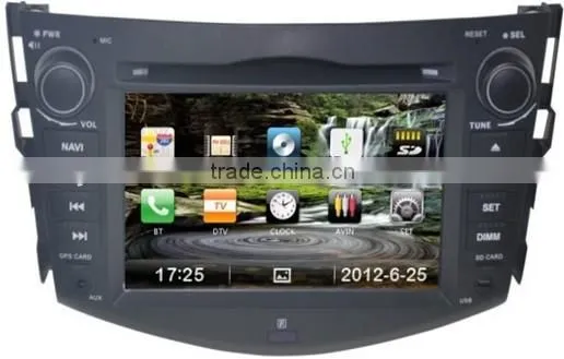 Car GPS Navigation Radio HD Touch Screen TV DVD Player for Toyota rav4