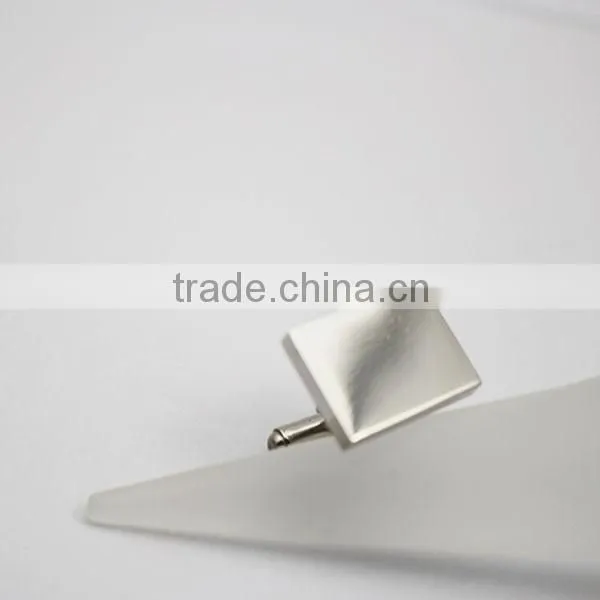 Blank Stainless Steel Rectangle Plain Silver Cufflinks For Men and Women
