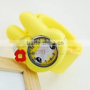 2014 new products for cheap silicon cartoon watch for custom, promotion silicone slap watches