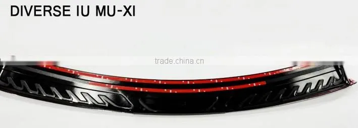 Exterior accessories bumper plate,MUX pedal car bumper guard foot plate accessories everest rear bumper plate For mu-x
