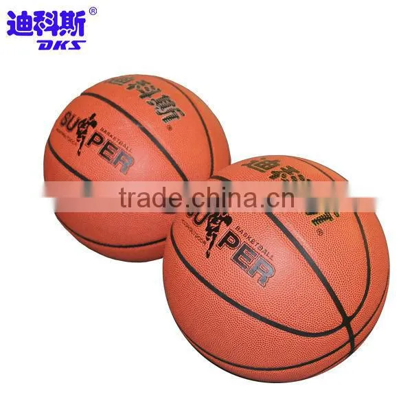 DKS Customized Logo PU Official Size Basketball for Student's Sports