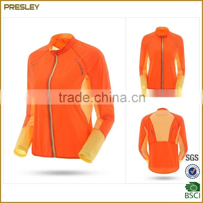 Hot sell very light running jacket with printed logo breathability running Jacket Windbreaker Cycling Running Jacket