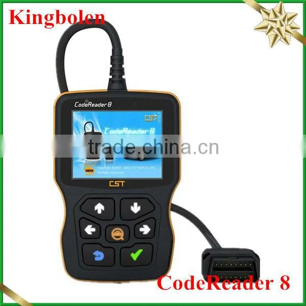 Newest arrival latest code reader 8 scanner tool support the function of OBDII&EOBD with first-class free technical support