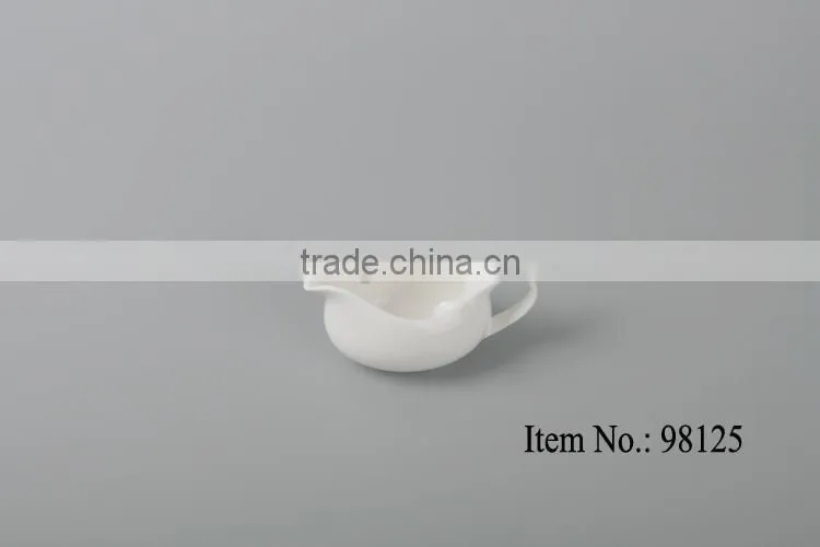 plain chafing fine China ceramic milk jar