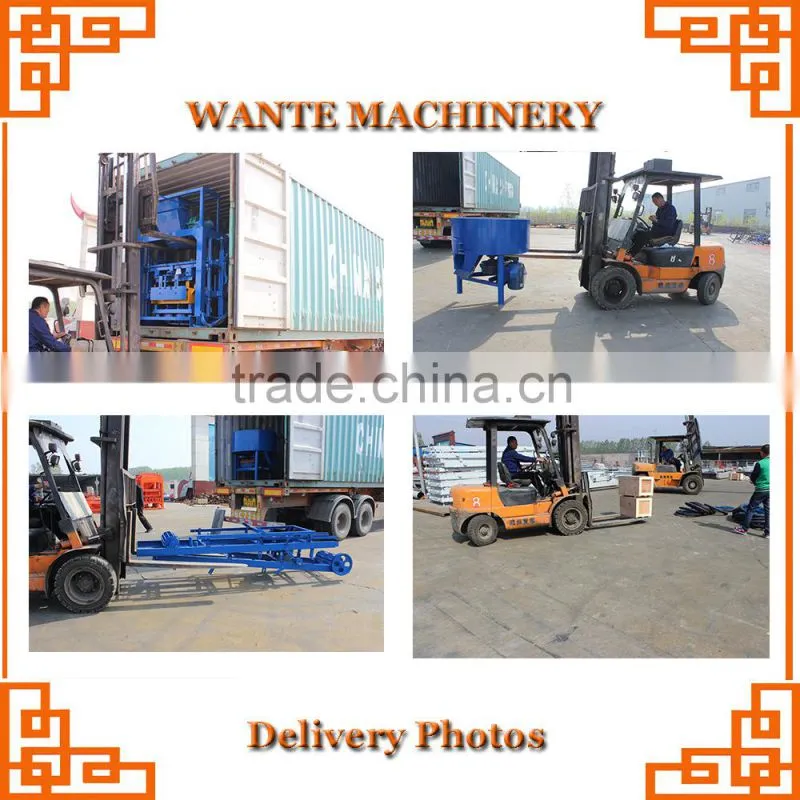 WANTE MACHINERY QT40-1 house plans fully automatic block making machine