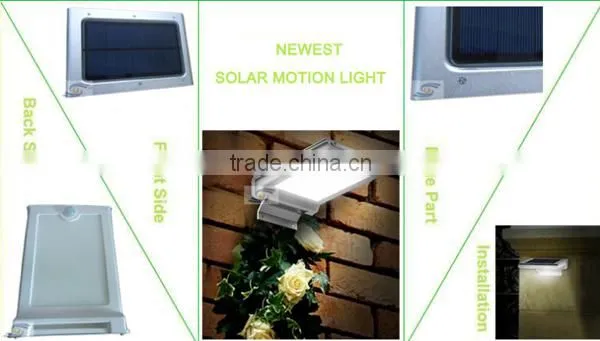 Hot selling solar motion sensor light for fence