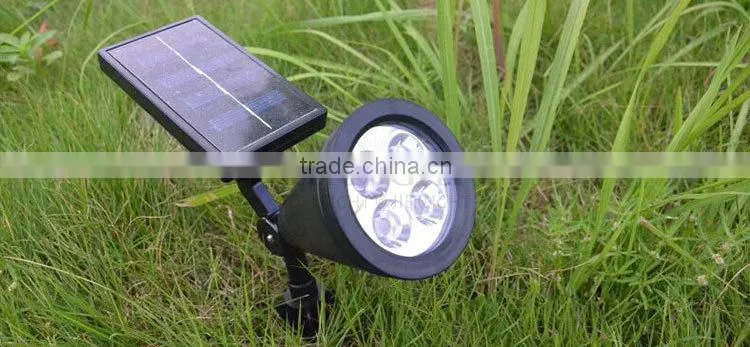 garden solar lamp with 3.7V 2200mA battery & 2w solar led garden replacement lamp