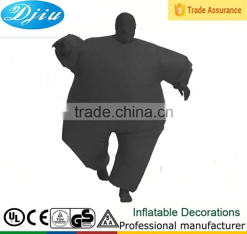 DJ-CO-148 Funny Adult Halloween Costume Inflatable Ghostbusters Stay Marshmallow Man led costume