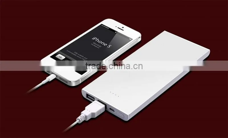 Best selling silver color power bank 8000mah power bank OEM charger
