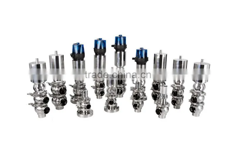 sanitary grade manual stop and reversing valve(divert seat valve)