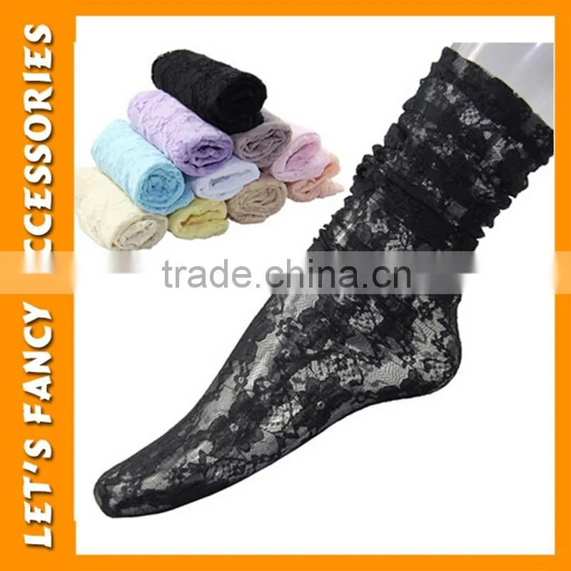 Best Selling Sexy hot lady japanese socks sex socks black lace socks for elegant women PGSK-0126