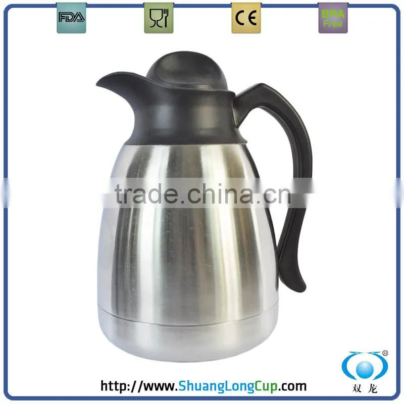 double layer ss carafe coffee pot,keep coffee hot