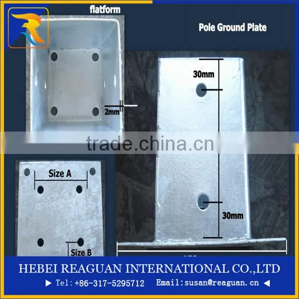 Hot Dip Galvanized Firewood Pole Anchor/Double Plate Pole Anchor