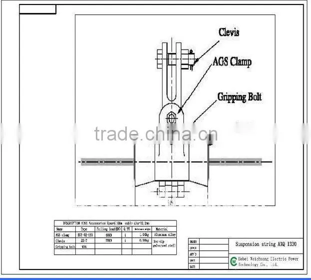Suspension Clamps 10.9-18.50 made in hebei weichuang