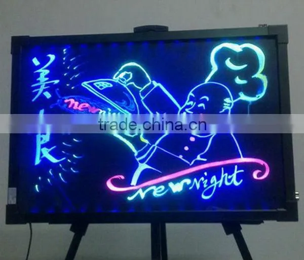 60x80cm rgb led make tempering glass writing board