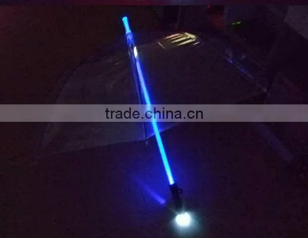 promotion LED magical shaft both sexes transparent umbrella