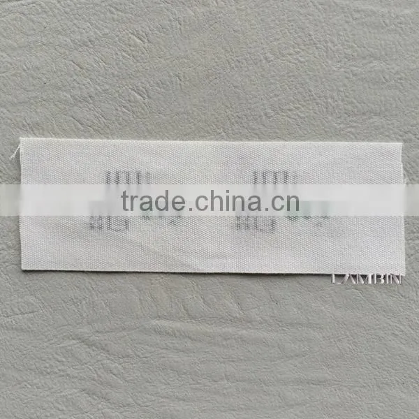 China factory custom cotton tape printed neck label for garments