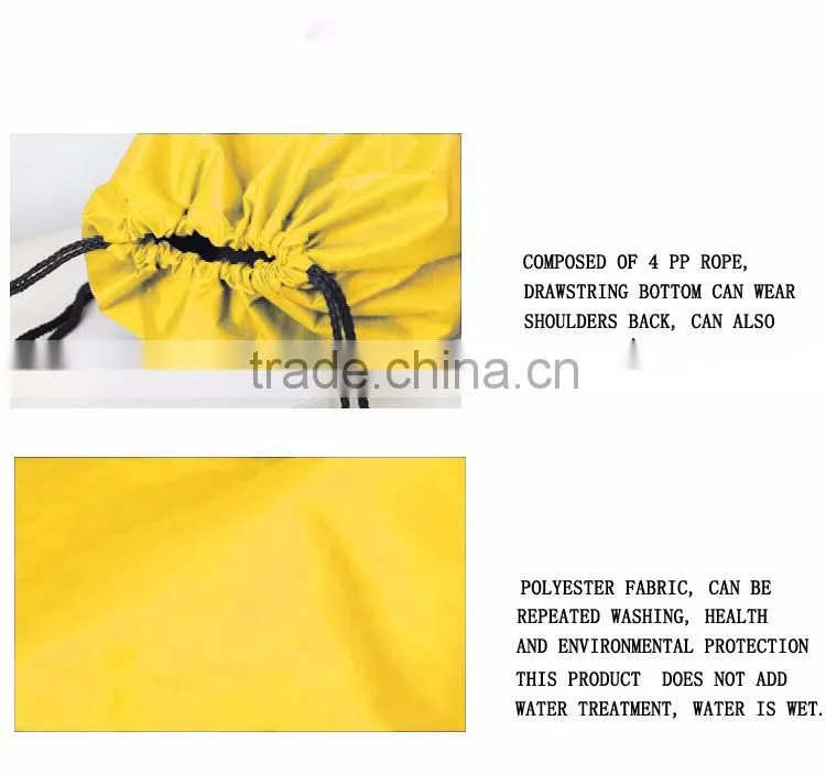 polyester foldable drawstring bag