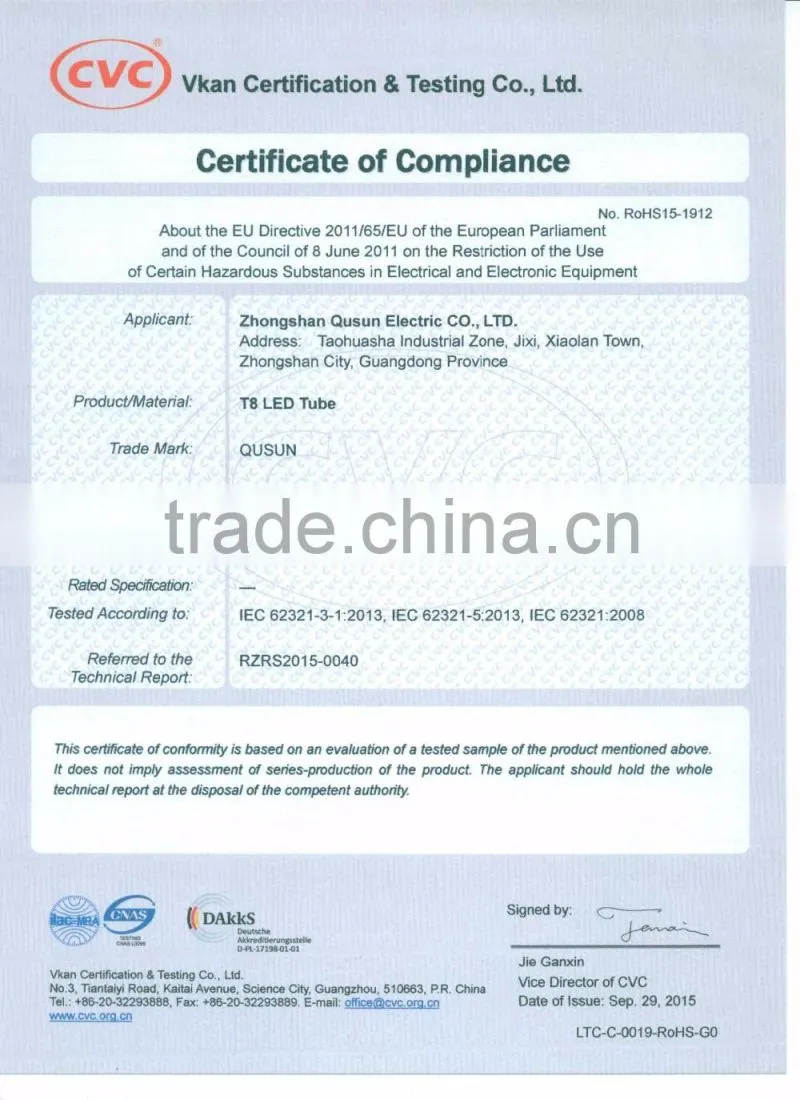 4ft T8 LED Tube 1200mm 18W, 1800lm
