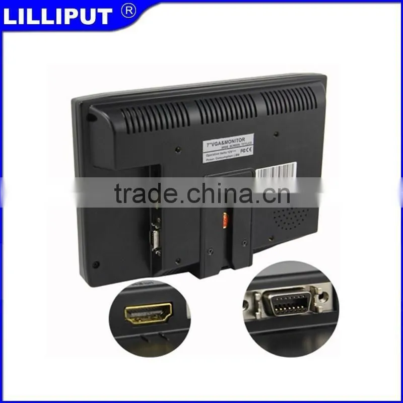 619AT High Brightness 7 Inch Touch screen Monitor HDMI With VGA Video Input for car