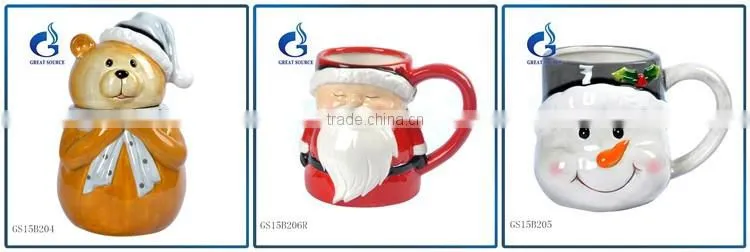 unique dog shape ceramic christmas cookie storage jars