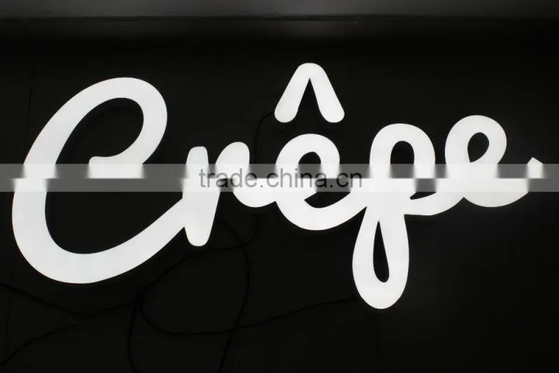 3d epoxy resin letter led light sign