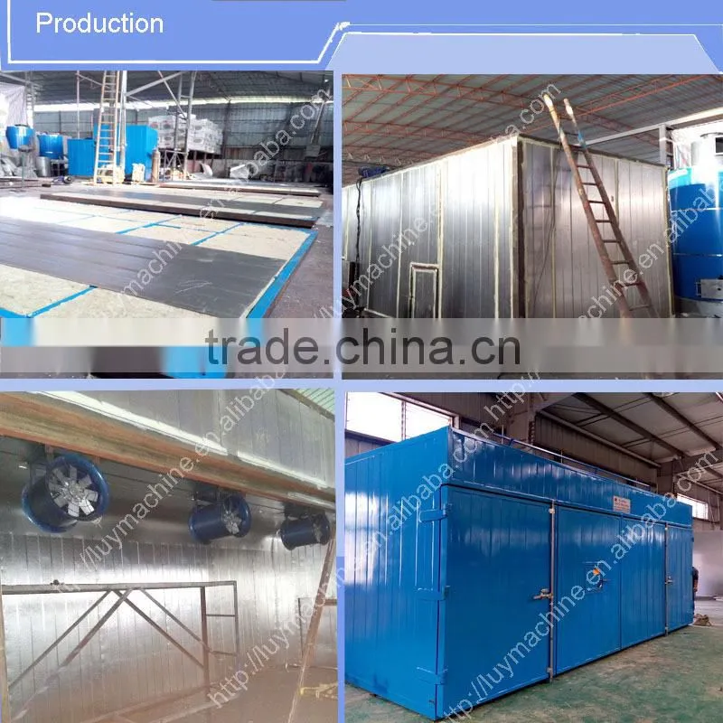 container style steam drying 10cbm wood pallet drying kilns