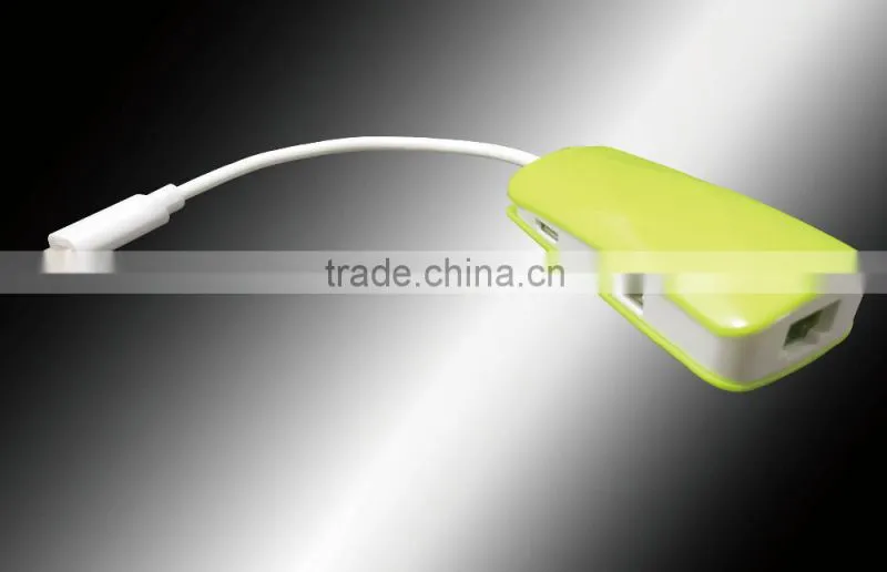 USB 3.1 type c to USB2.0 HUB with lan port and mirco USB PORT compatible with USB2.0/1.2/1.0