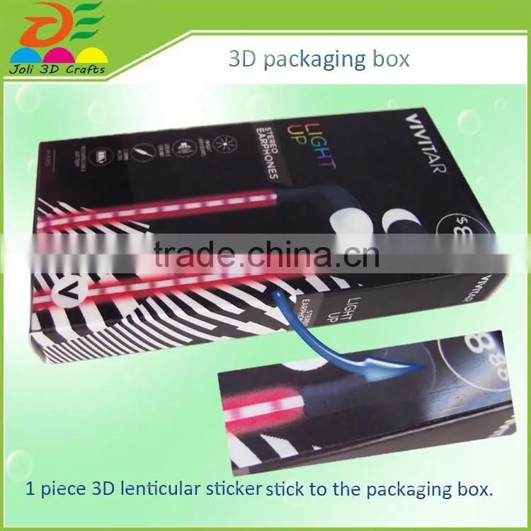 Unique printed small Plastic 3D Lenticular Package Box