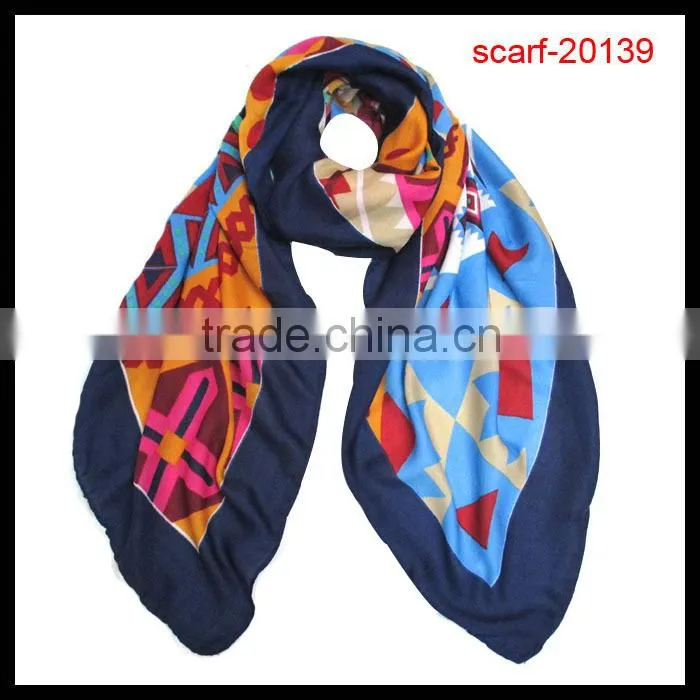 polyester square scarfs with prints