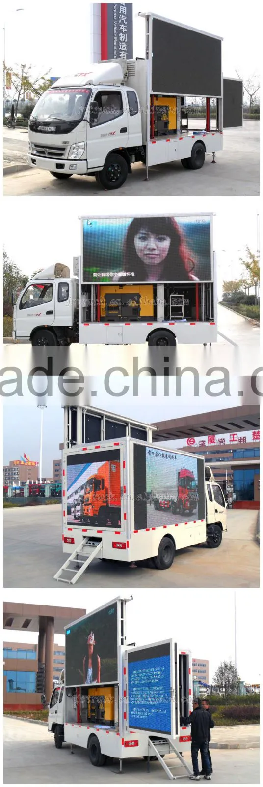 Diesel engine and Manual transmission Type Foton RHD foton forland led truck Chinese manufacturer