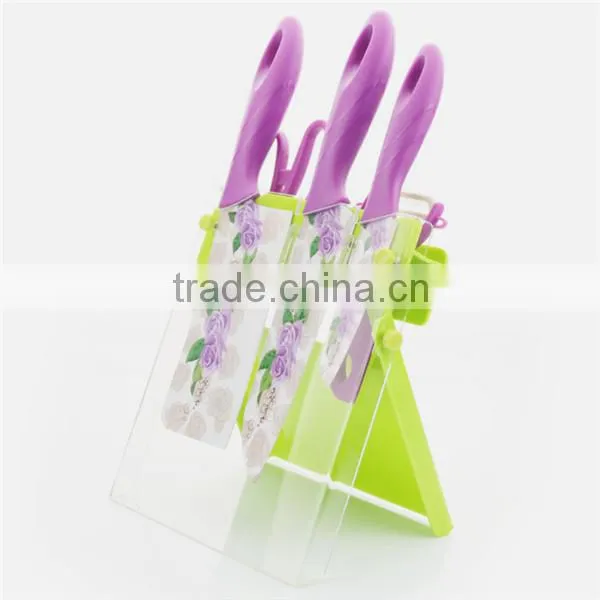 Promotional cheap price printed color 420 stainless steel knife